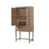 Bar Cabinet in Sand Colored Finish