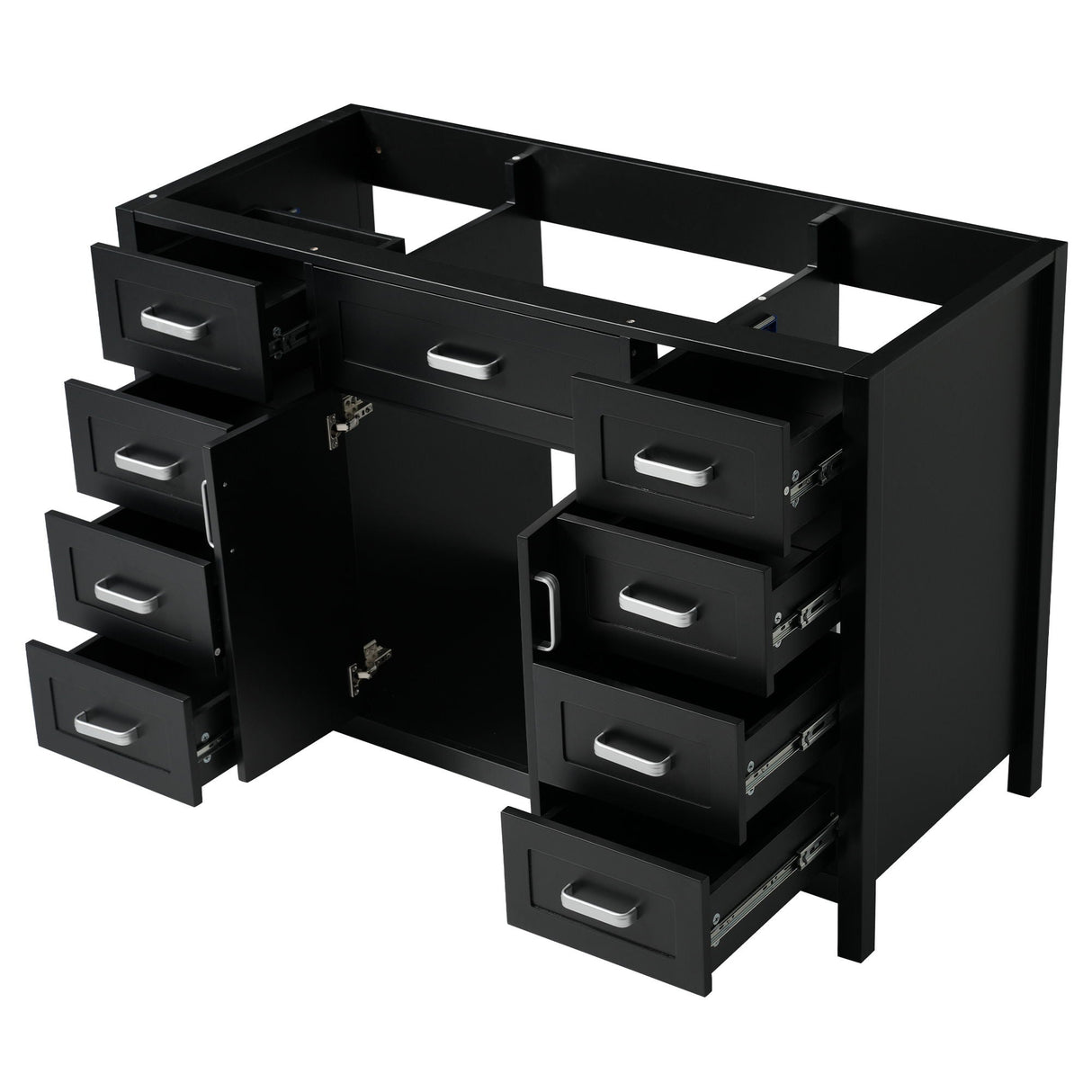 Bathroom Vanity Cabinet with 2 Soft Close Doors and 8 Drawers