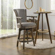 Williams-27in-Swivel-Counter-Height-Bar-Stool,-Heathered-Grey-Linen-Bar-Stools