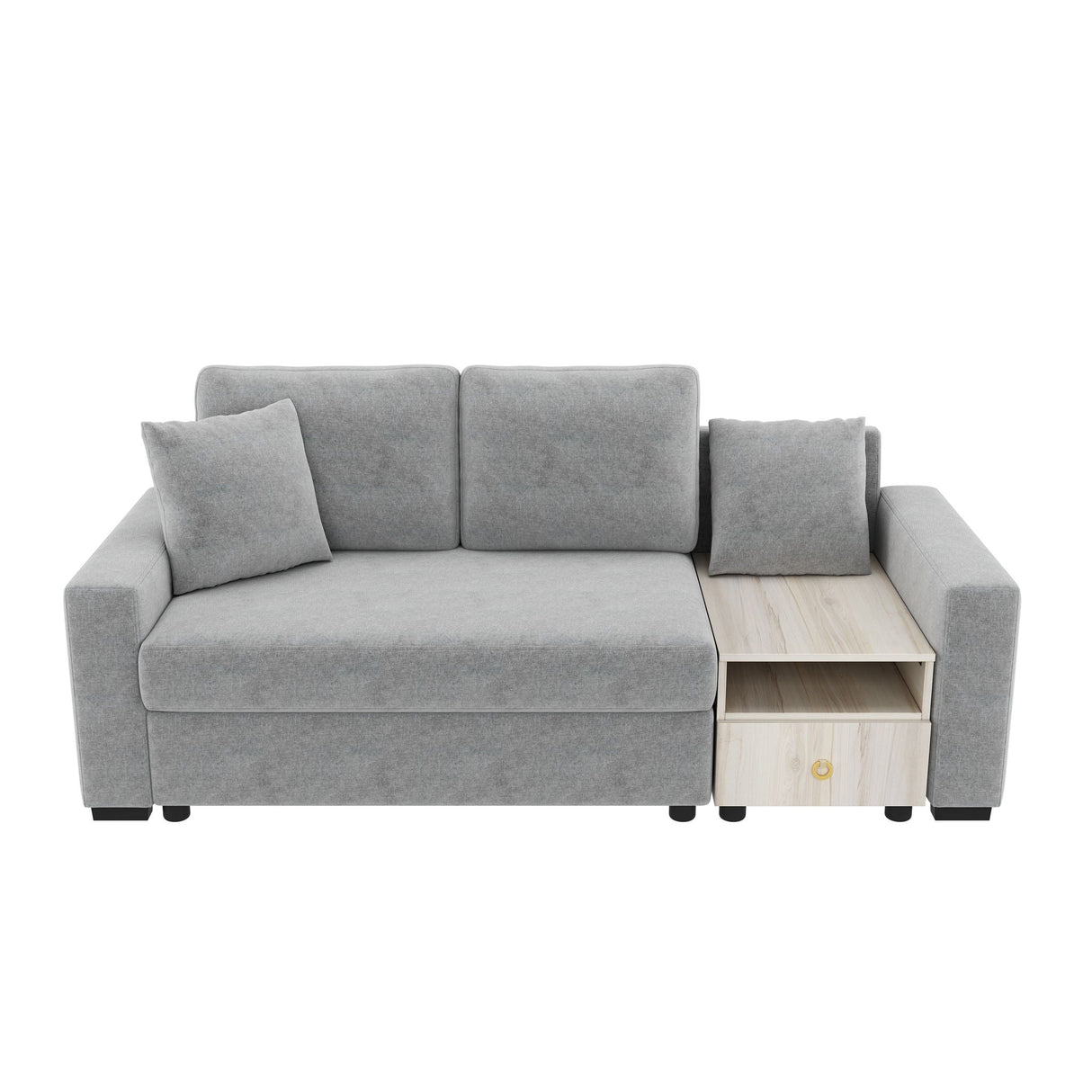Modular Sofa Couch With Storage Armrest and Center Console
