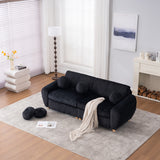 Modern-Sofa-for-Living-Room,-84'-Black-Corduroy-Sofa-Couch-Sofas-&-Sectionals