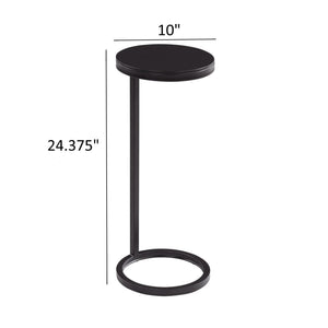 Yancey - Round Accent Table - Antique Bronze