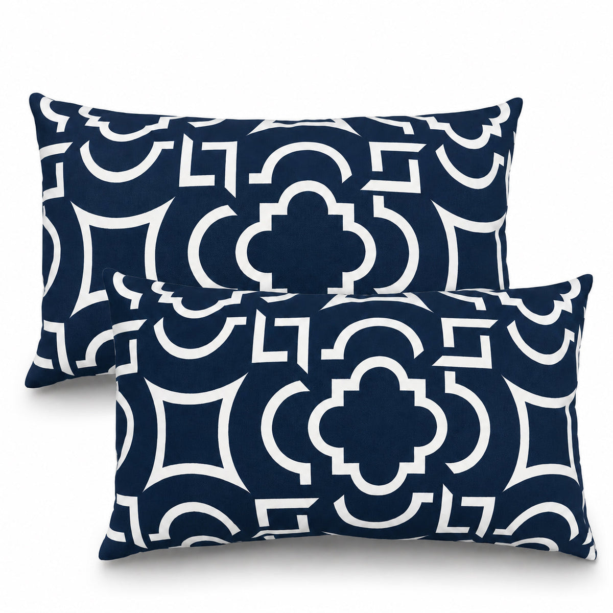 2 Pack Outdoor Lumbar Pillow Covers