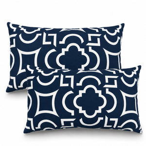2 Pack Outdoor Lumbar Pillow Covers