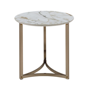 Aziz Sintered Stone Top Round Coffee Table