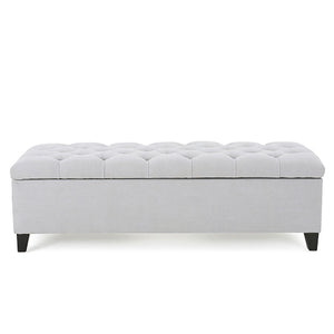 Glouster Storage Ottoman - Light Gray