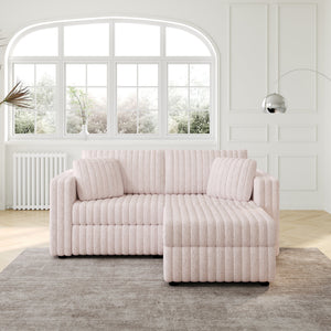 75.6" Soft Modular 2-Person Sofa with Hydraulic Lift