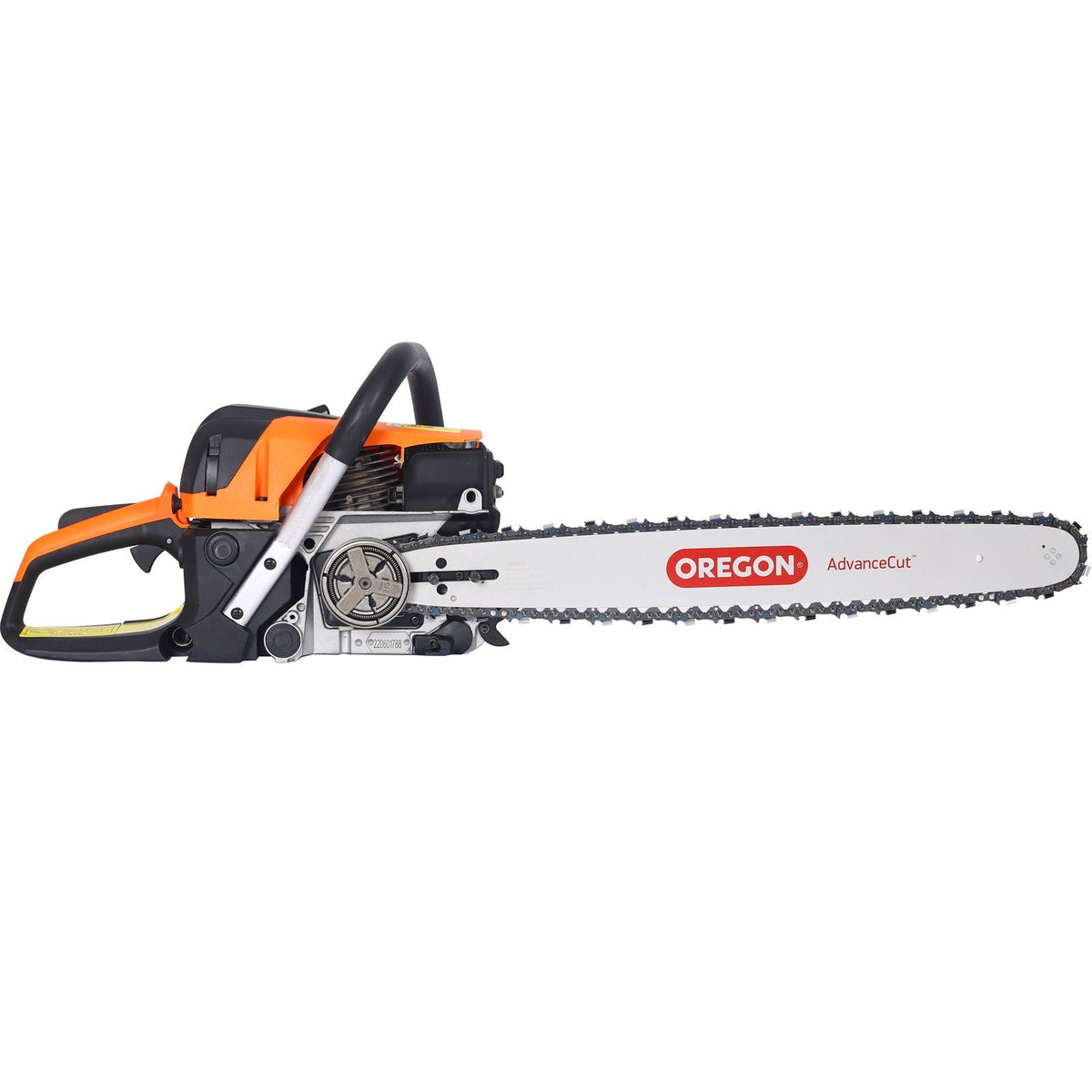 58Cc Gasoline Chainsaw 20" Bar For Wood Cutting With Oregon Chain And Bar - Orange