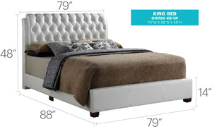 Tufted Upholstered Bed