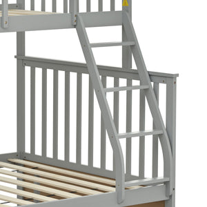 Bunk Bed With Ladder, And Safety Guard Rails