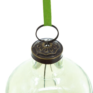 Long Neck Ball Ornaments, Glass Decorative Hanging Ball Christmas Tree Ornaments For Holiday Party Decorations (Set of 12) - Green