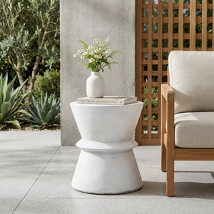 Outdoor Lightweight Concrete Side Table