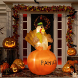 Inflatable Thanksgiving Turkey LED Display for Garden Indoor Outdoor