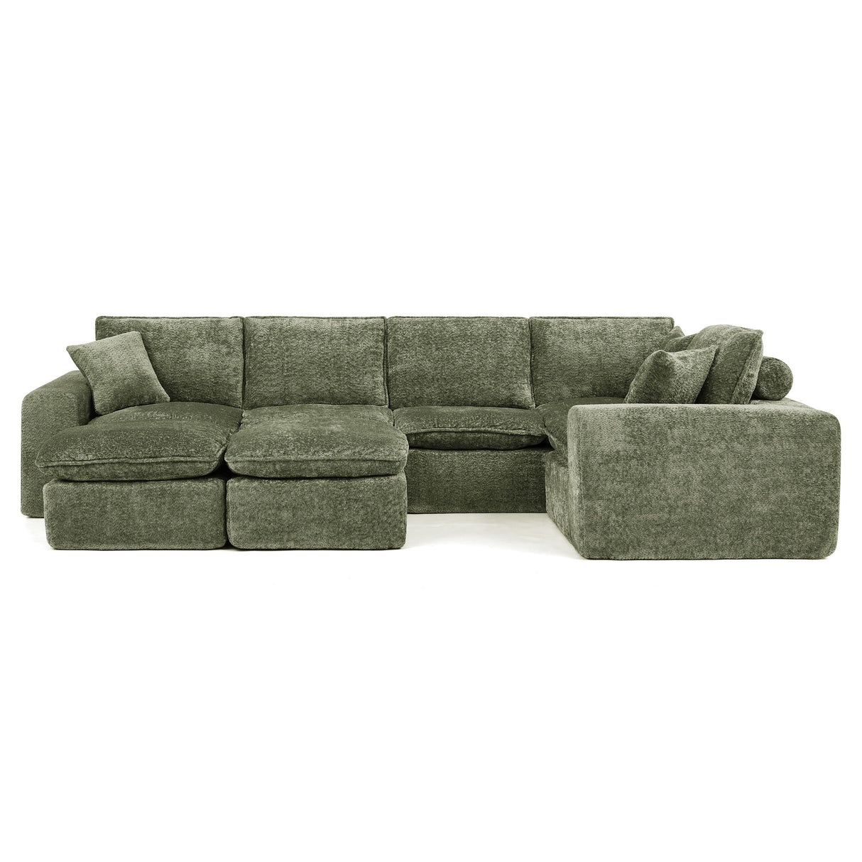 Sectional Sofa With Moveable Ottoman