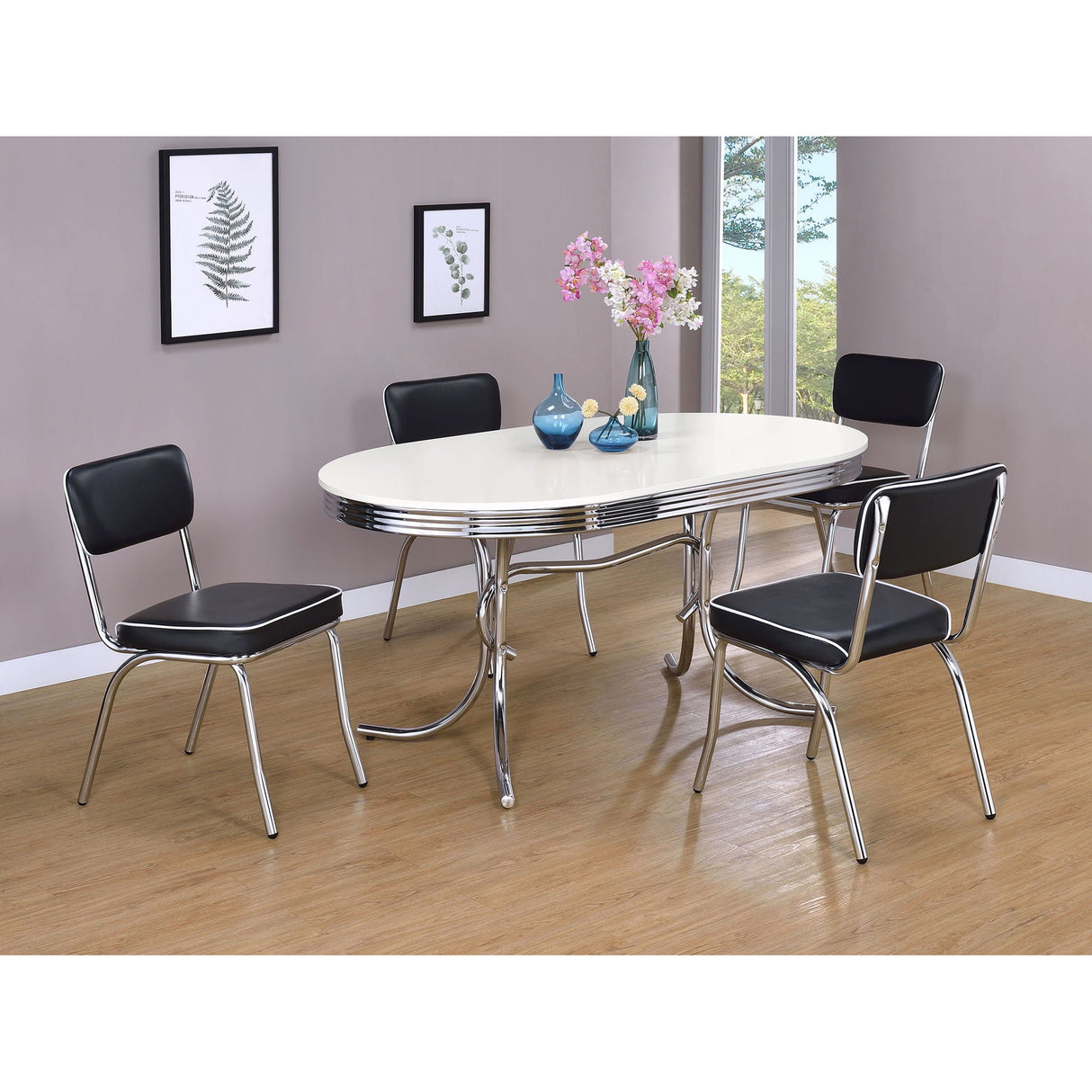 Open Back Upholstered Side Chairs (Set of 2)