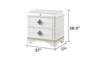 Laguna Modern Style 2-Drawer Nightstand