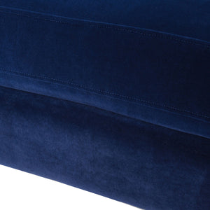 Accent Arm Chair with Casters – Solid Hardwood Frame - Blue or Beige