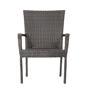 Littleton PE Wicker Stacking Chair Set of 2