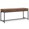 Mid Century Handcrafted Wide Writing Desk with Storage Drawers - Light Brown or Dark Brown