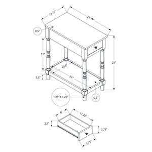 Accent End Table, 2 Tier, Storage Drawer, Traditional Stylish Design
