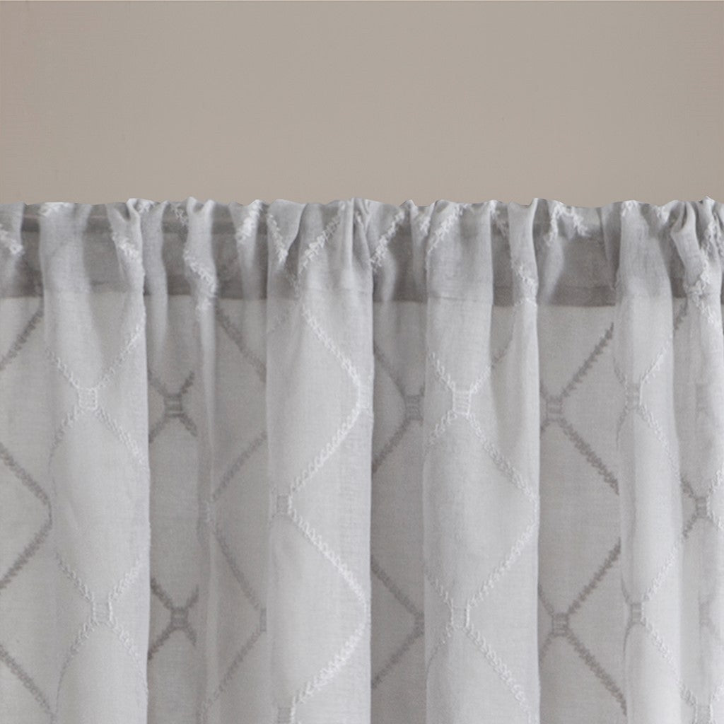 Diamond sheer window curtain panel (only 1 pc panel)