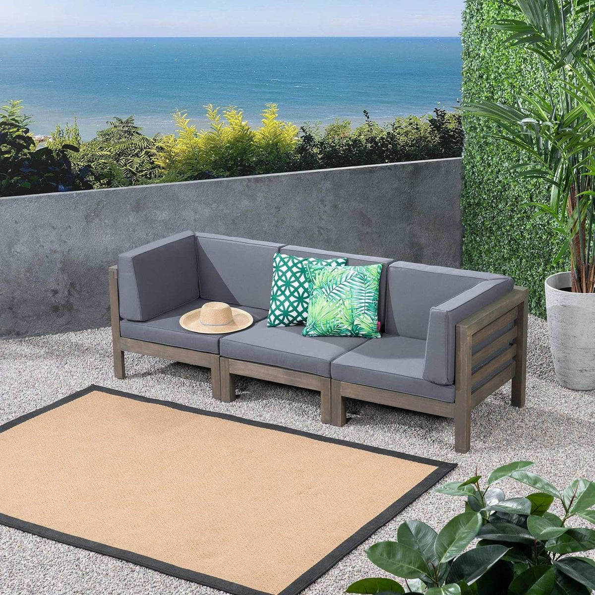 Oana - 3 Piece Sofa Set With Water Resistant Cushions