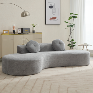 105.5'' Curved Sofa - Modern Minimalist Design