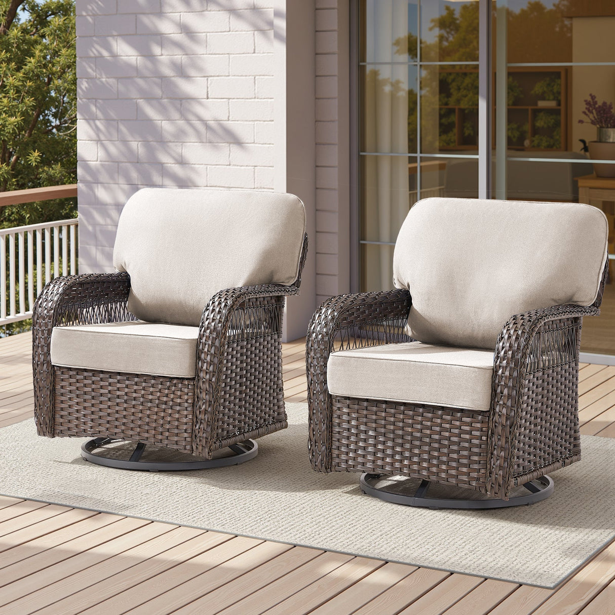 Outdoor Glider Chairs Set of 2