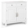 Connaught Handcrafted Entryway Storage Cabinet with Adjustable Shelves - Multiple Colors