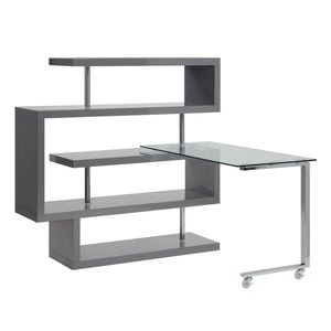 Buck II - Writing Desk With Bookshelf