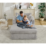 47.7'' Oversized Corduroy Chaise Longue with Ottoman