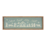 Framed Silent Night Sign 20"L