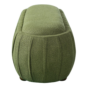 Upholstered Ottoman, Oval Shape