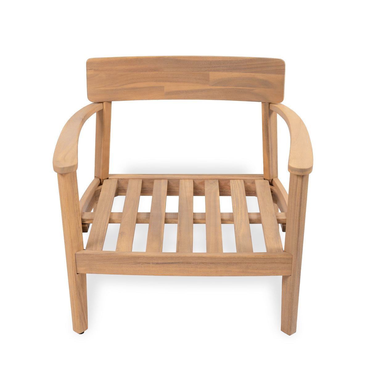 Mallorca Acacia Wood Club Chair with Seat Cushion - Outdoor