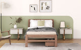 The Space-Saving Rubberwood Twin Bed With Integrated Storage