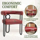 House hold contemporary designed upholstered accent/dining chair/barrel side chairs set of 2