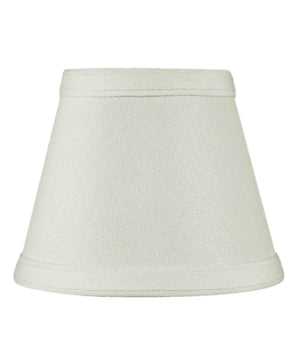 5"W x 4"H Set of 6 Clip-on Candelabra Lamp Shade Light Oatmeal Fabric