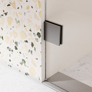 Frameless, Single Sliding Soft Close Shower Doors, 5/16" Sgcc Tempered Glass