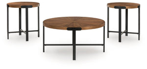 Crosstrail - Occasional Table Set (Set of 3) - Brown