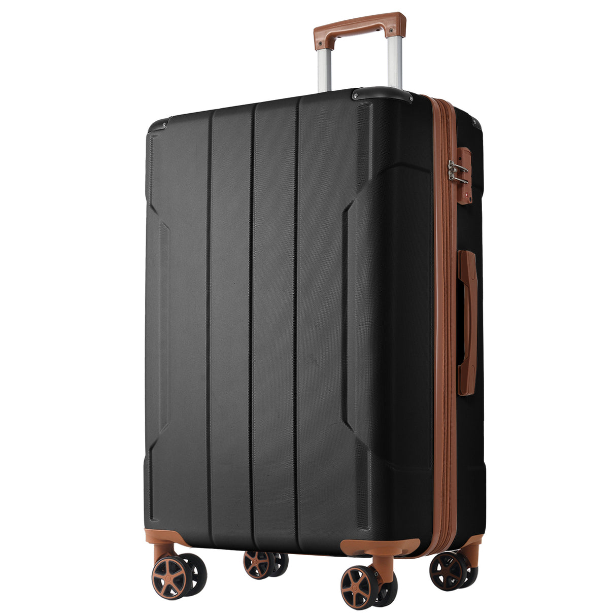 Hardshell Luggage, Lightweight Durable ABS Suitcases with Double Wheels, Expandable 28-inch Checked Luggage 28' (Single Luggage)