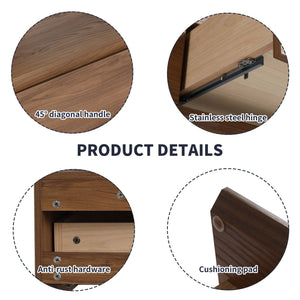 Modern Minimalist Bathroom Cabinet with Soft-Close Drawers and Floating Mounting Design