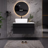 Floating Single Small Bathroom Vanity with Sink