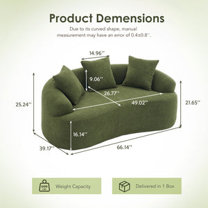 Compression Loveseat Sofa
