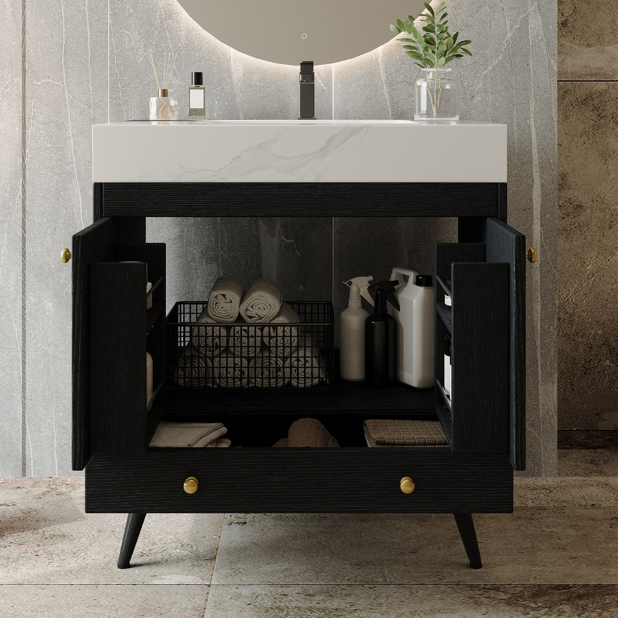 Contemporary Free-standing Bathroom Vanity