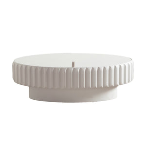 Fluted Storage Table with Lift-Off Lid
