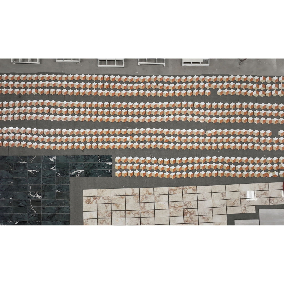 Hexagon Water Tiles For Floor And Wall (Set of 12)