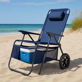 Convertible 2-in-1 Beach Cart and Reclining Chair