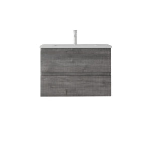 24 Inch Floating Bathroom Vanity with Sink, Soft-Close Drawer, Ceramic Sink, Plywood