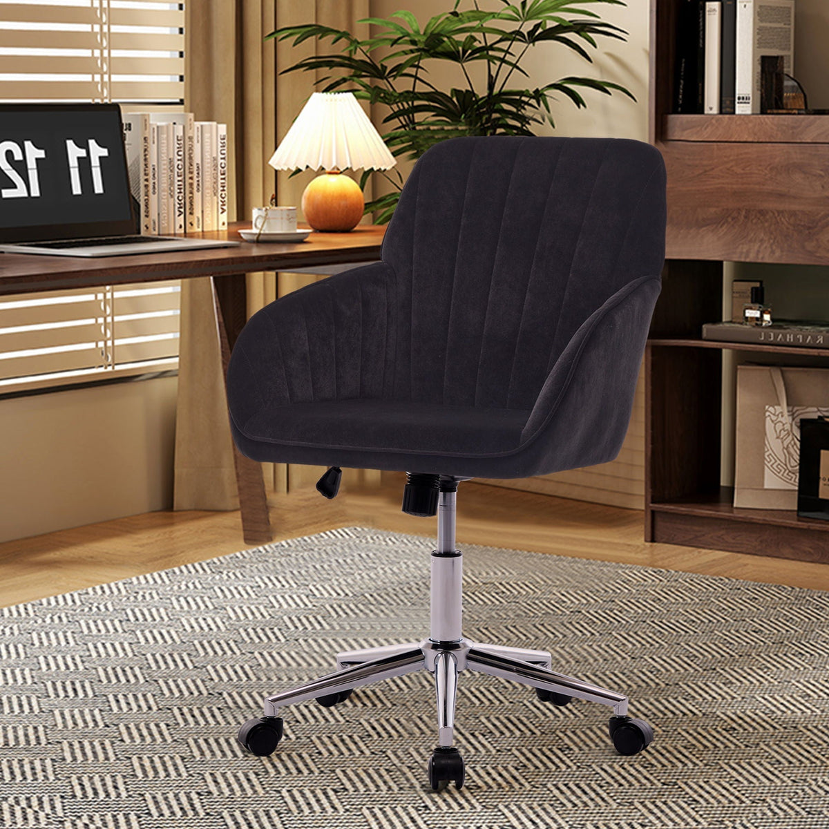 Adjustable Ergonomic Office Chair, Swivel Backrest Seat