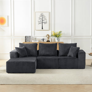 Modular Sectional Sofa - Modern Corduroy Cloud Couch
